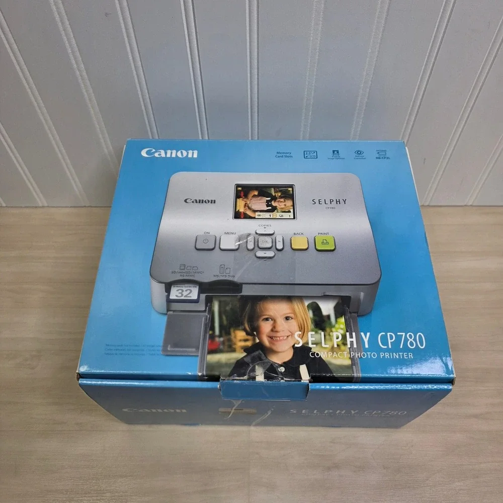 Canon SELPHY CP780 Compact Photo Printer Silver Portable 4x6 NEW Open Box